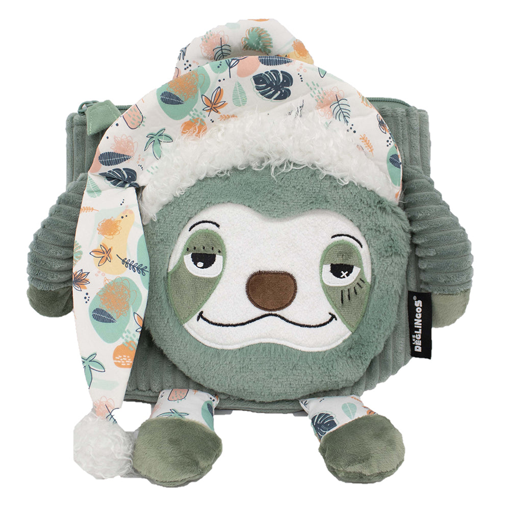 Corduroy backpack Chillos the sloth Les Déglingos