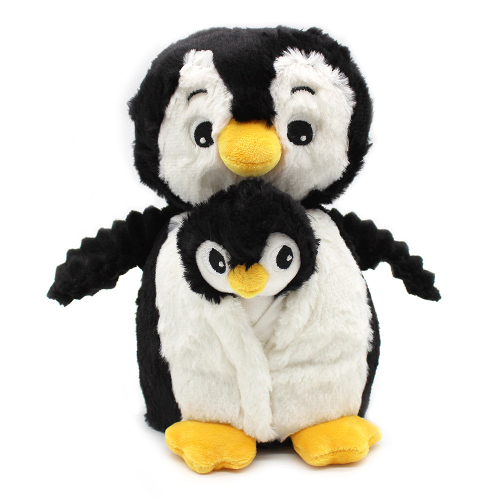 Peluche pingouin Iglou maman et son bébé blanc et noir - Les Ptipotos 3