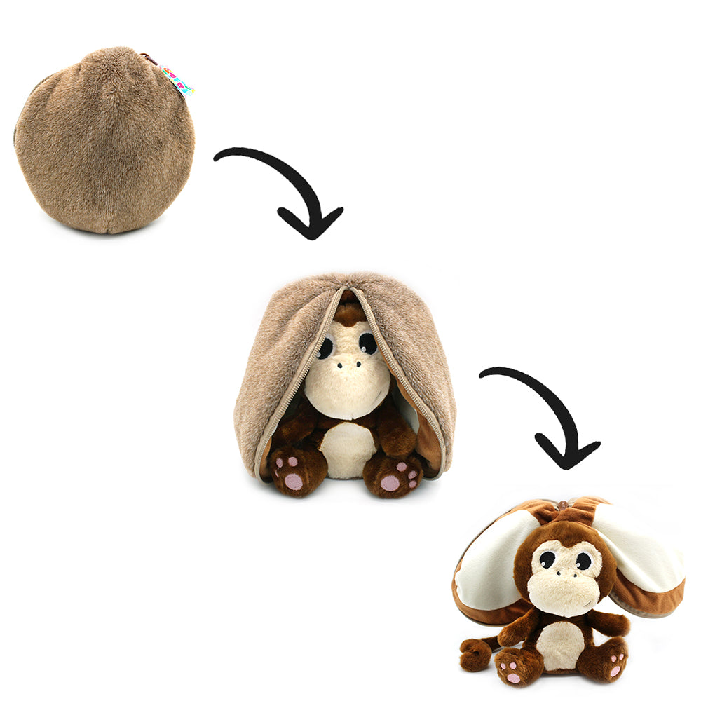 Coconet the monkey/coconut plush toy Flipetz