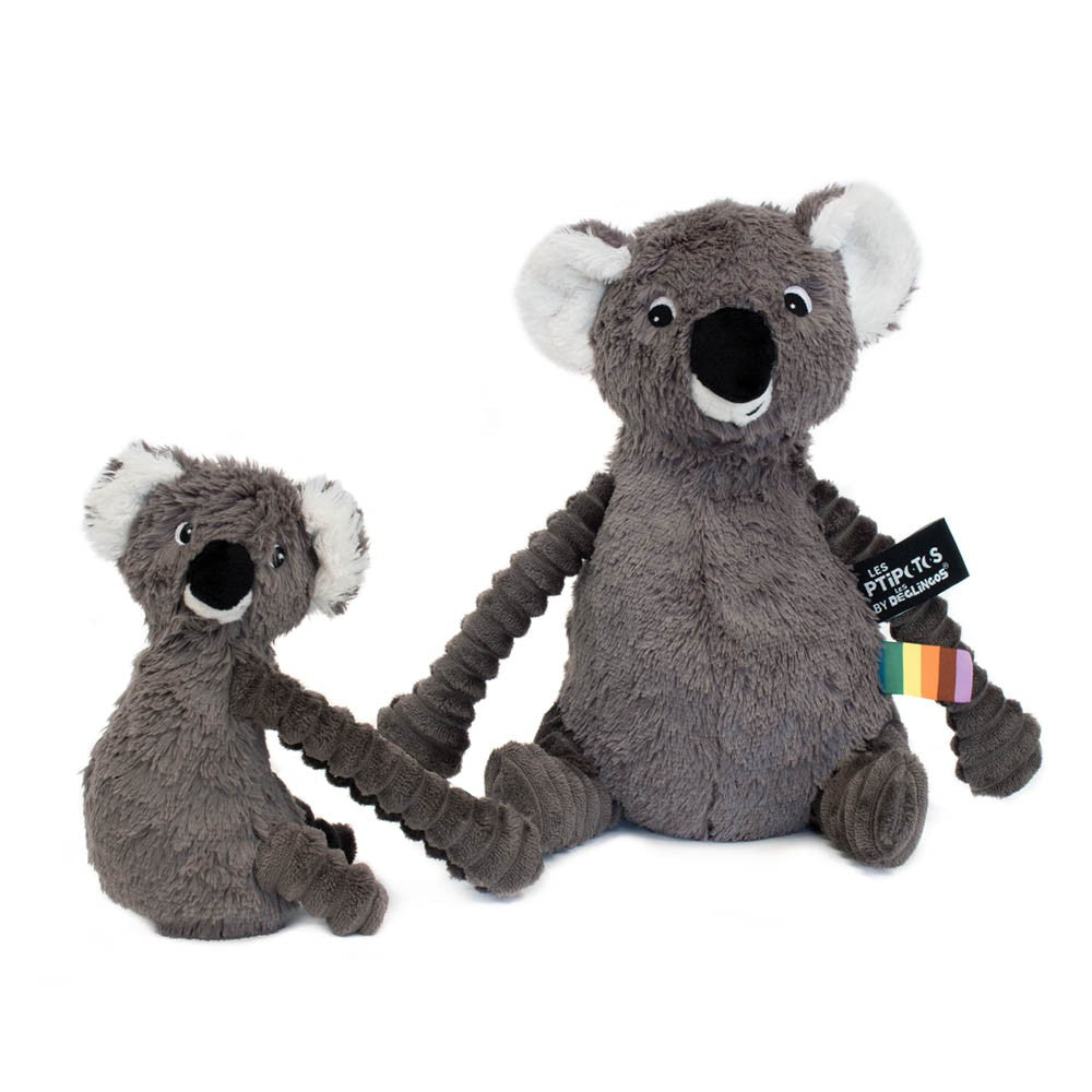 Peluche Trankilou le koala maman et son bébé gris - Les Ptipotos 3