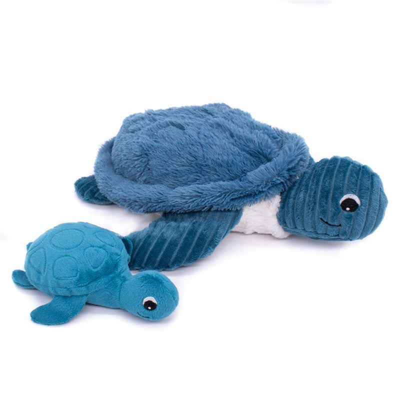 Peluche tortue Sauvenou maman et son bébé bleu - Les Ptipotos 4