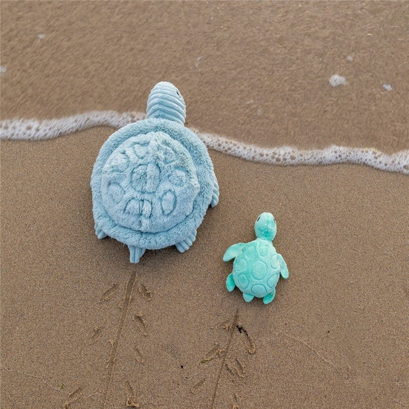 Peluche tortue Sauvenou maman et son bébé menthe - Les Ptipotos 2