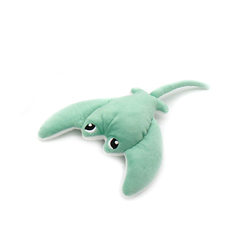 Peluche Ptipotos Raie Manta Mantalou maman et son bébé menthe - vue du bébé - Les Ptipotos - Les Déglingos