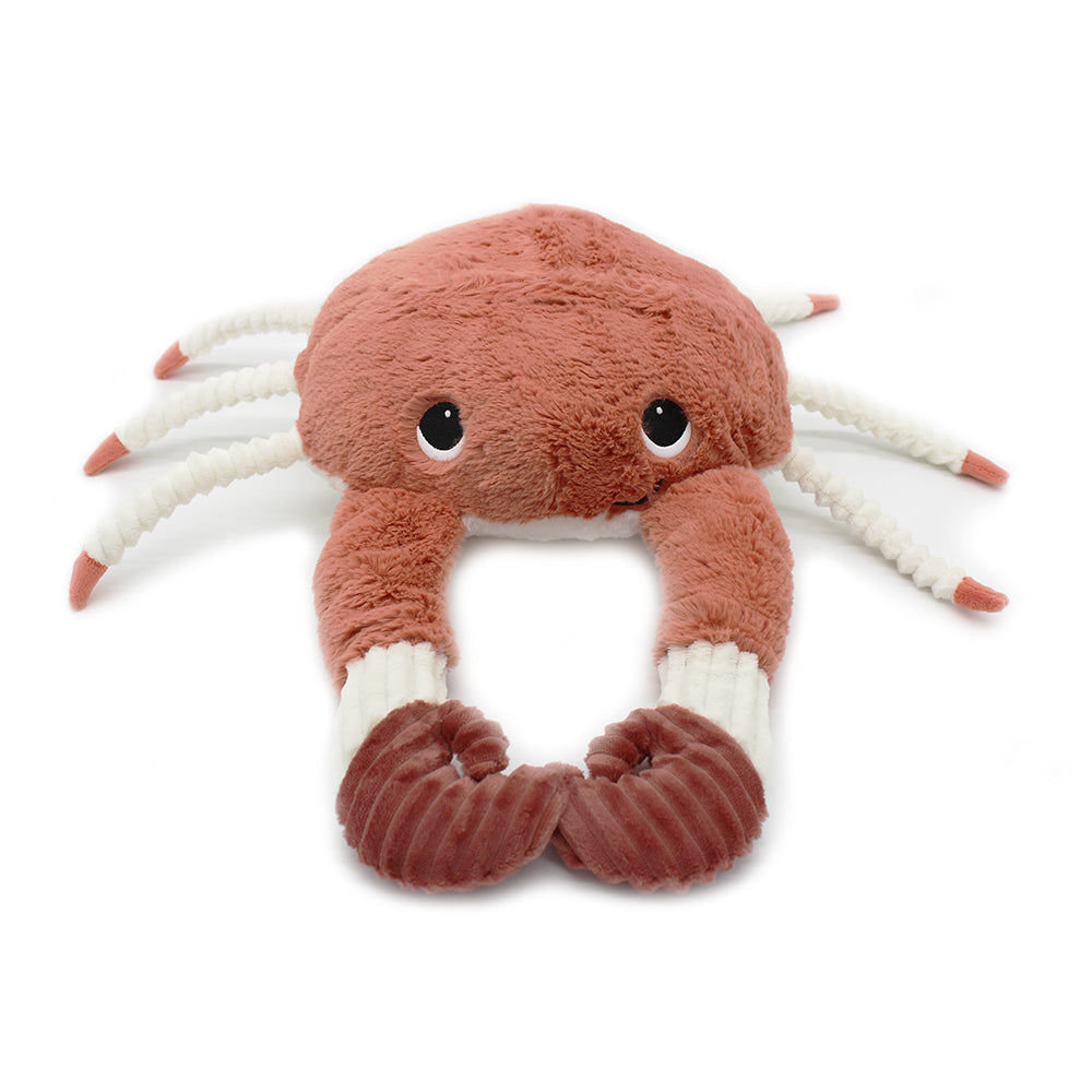 Peluche Cassecou le crabe maman - bébé terracotta - Les Ptipotos 3