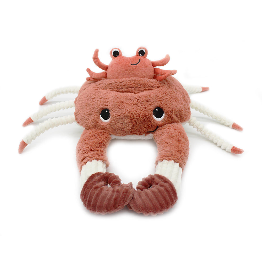 Peluche Ptipotos Cassecou le crabe maman - bébé terracotta - Les Ptipotos 4
