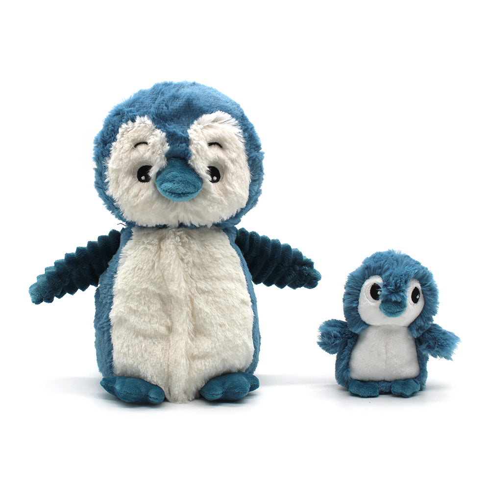 Peluche pingouin Iglou maman et son bébé bleu - Les Ptipotos