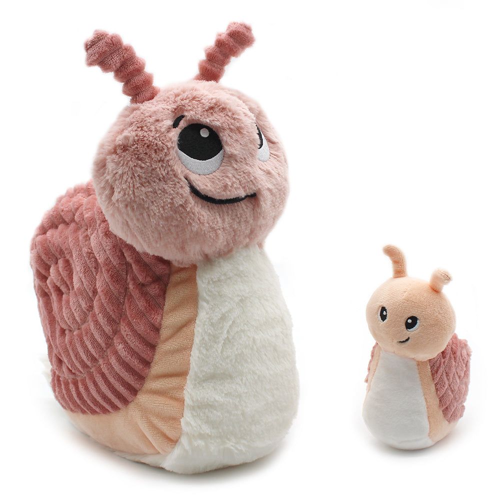 Peluche escargot Speedou maman et son bébé rose - Les Ptipotos 8