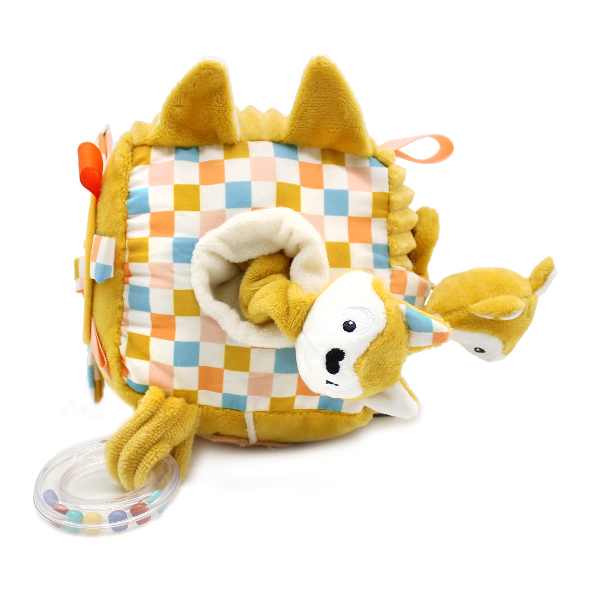 LES DÉGLINGOS Cyranos Le Renard Zaino A Forma Di Volpe Per Bambini, Senape, 8 Litri, 32x25x10 Cm, In Poliestere Riciclato Idrorepellente - 2