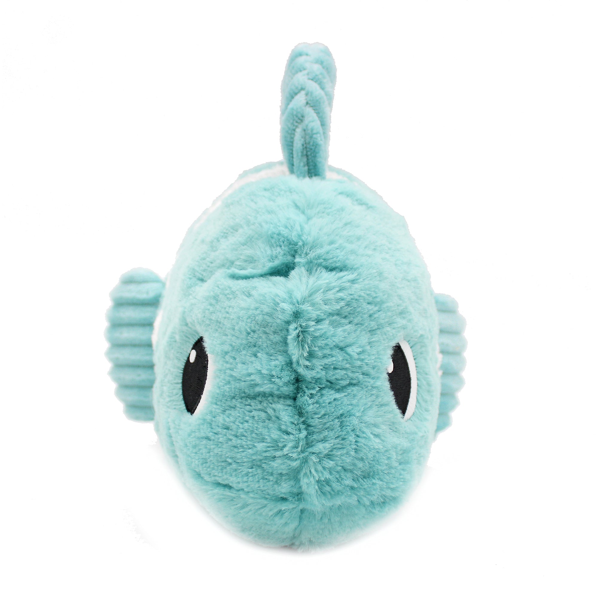 Peluche poisson-clown Bigou maman et son bébé bleu aqua - Vue de face de la maman poisson-clown - Les Ptipotos