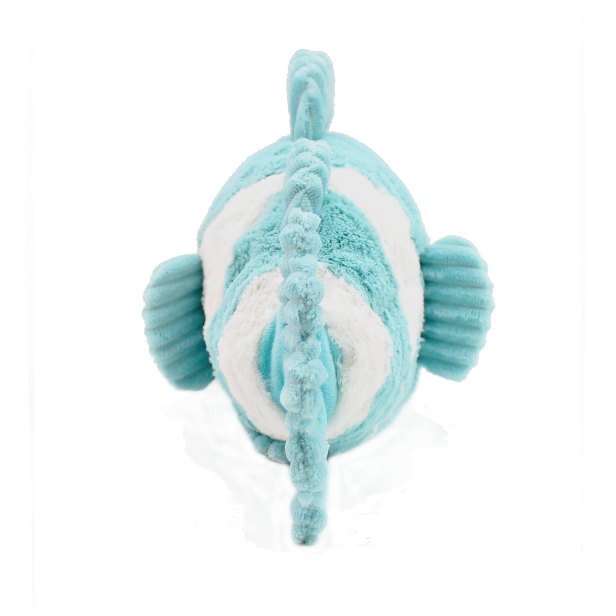 Peluche poisson-clown Bigou maman et son bébé bleu aqua - Vue de dos de la maman poisson-clown - Les Ptipotos