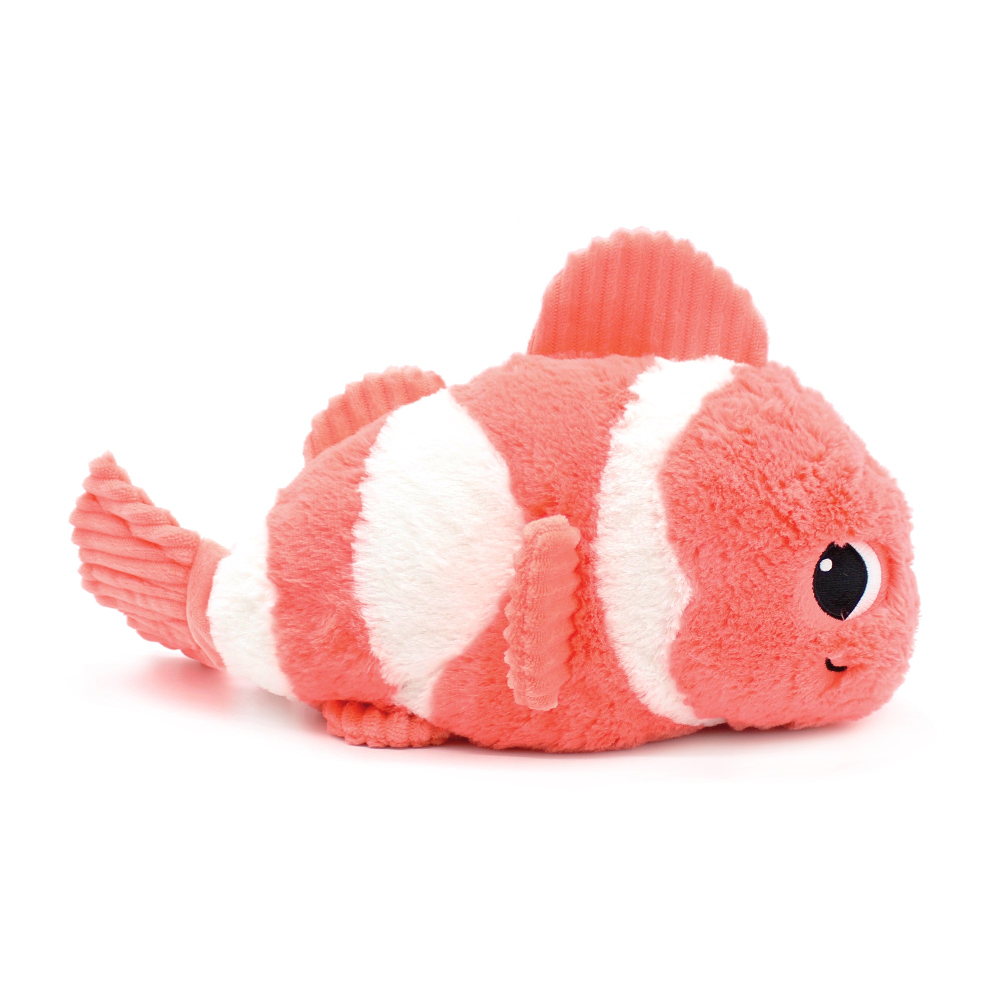 Peluche poisson-clown Bigou maman et son bébé corail - Vue de côté de la maman poisson-clown - Les Ptipotos