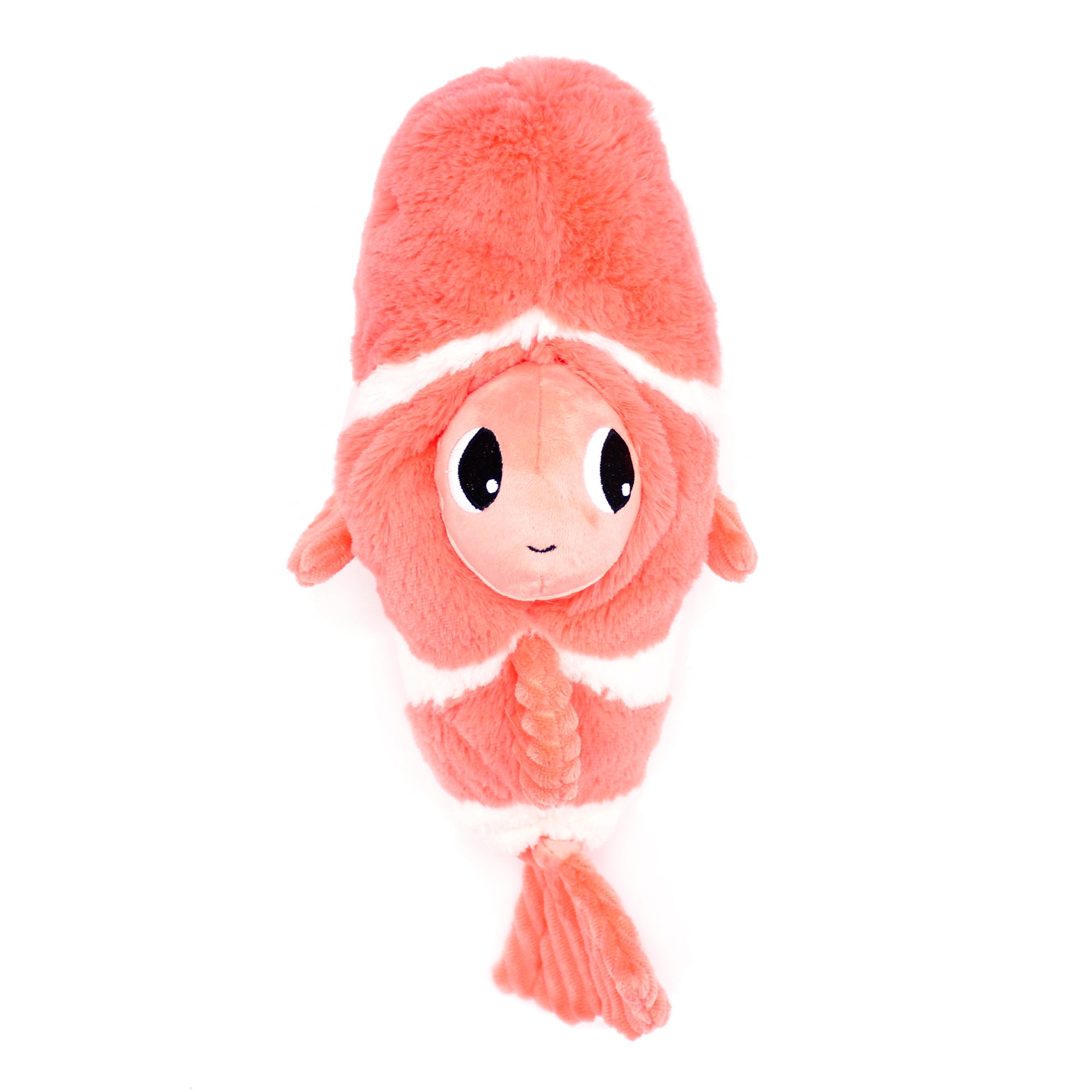 Peluche poisson-clown Bigou maman et son bébé corail - Vue du bébé dans le ventre de la maman poisson-clown - Les Ptipotos