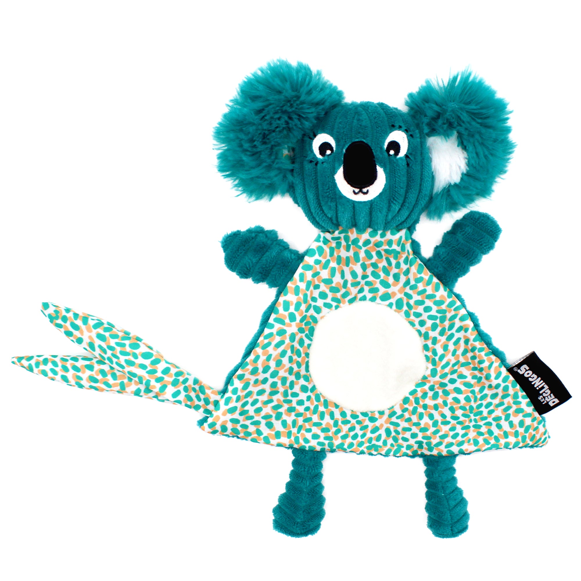 Doudou baby Berlingos le koala - Vue de face - Les Déglingos