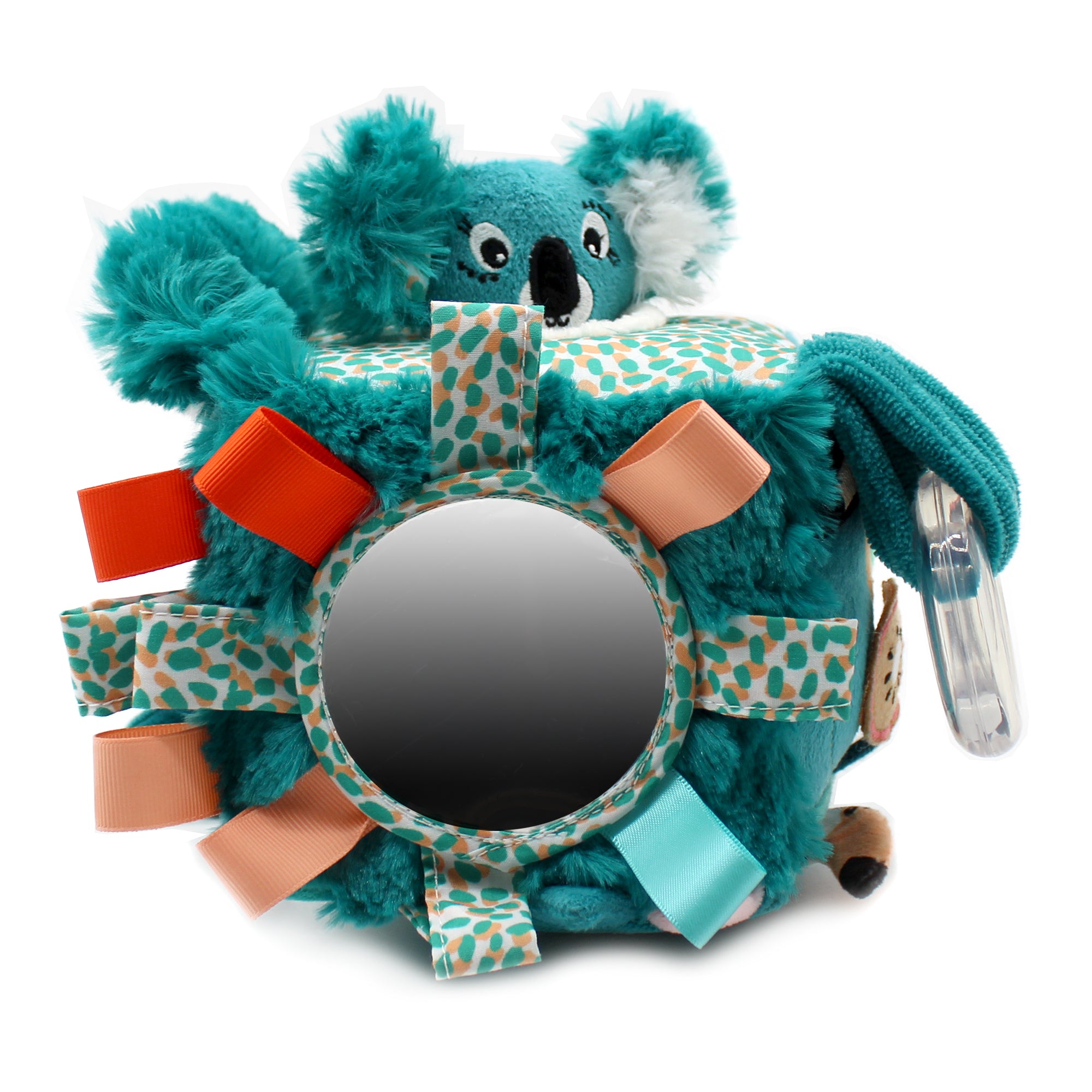 Cube d'activités Berlingos le koala - vue de la face activité miroir - Les Déglingos