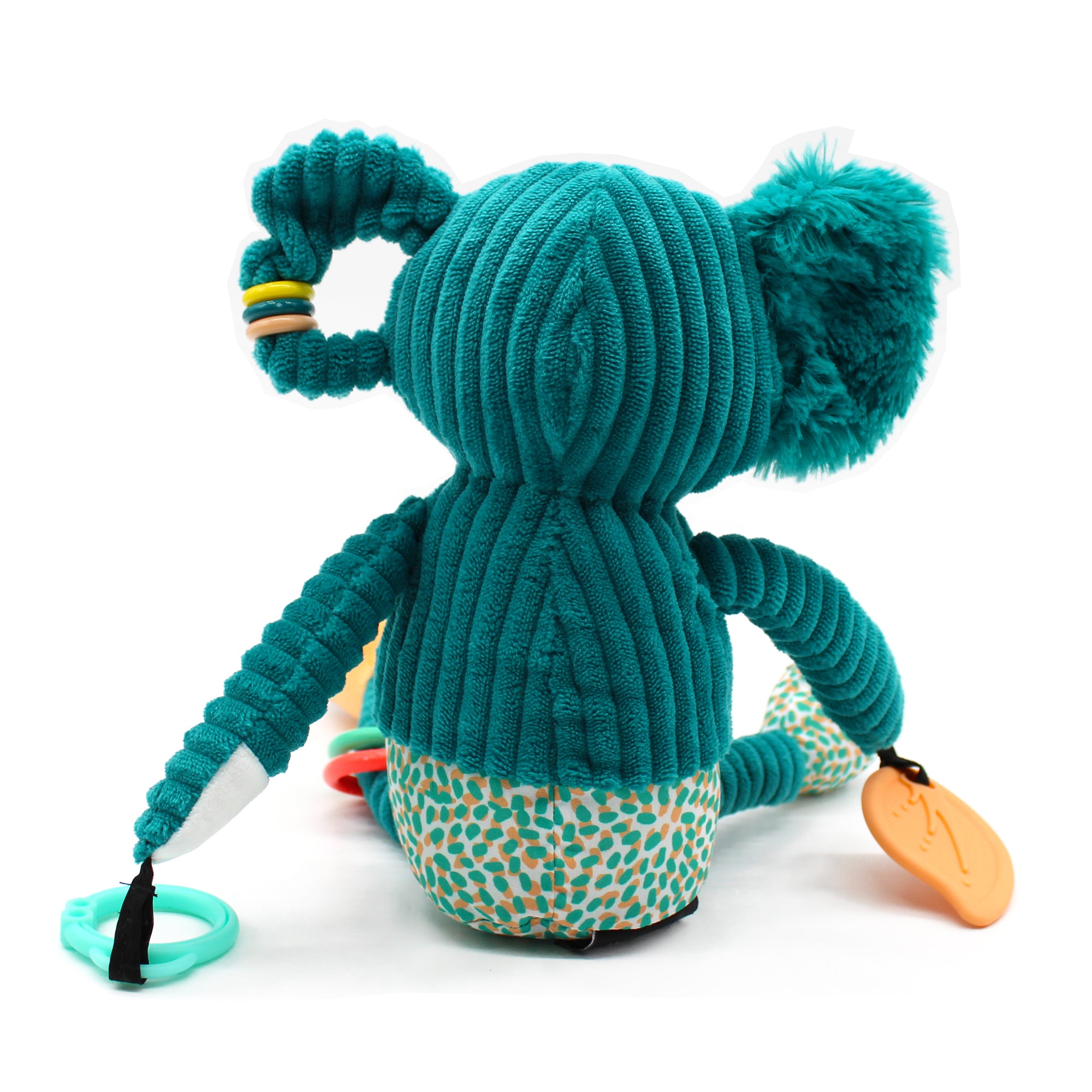 Peluche d'activités nomade Berlingos le koala - vue de dos de la peluche nomade - Les Déglingos