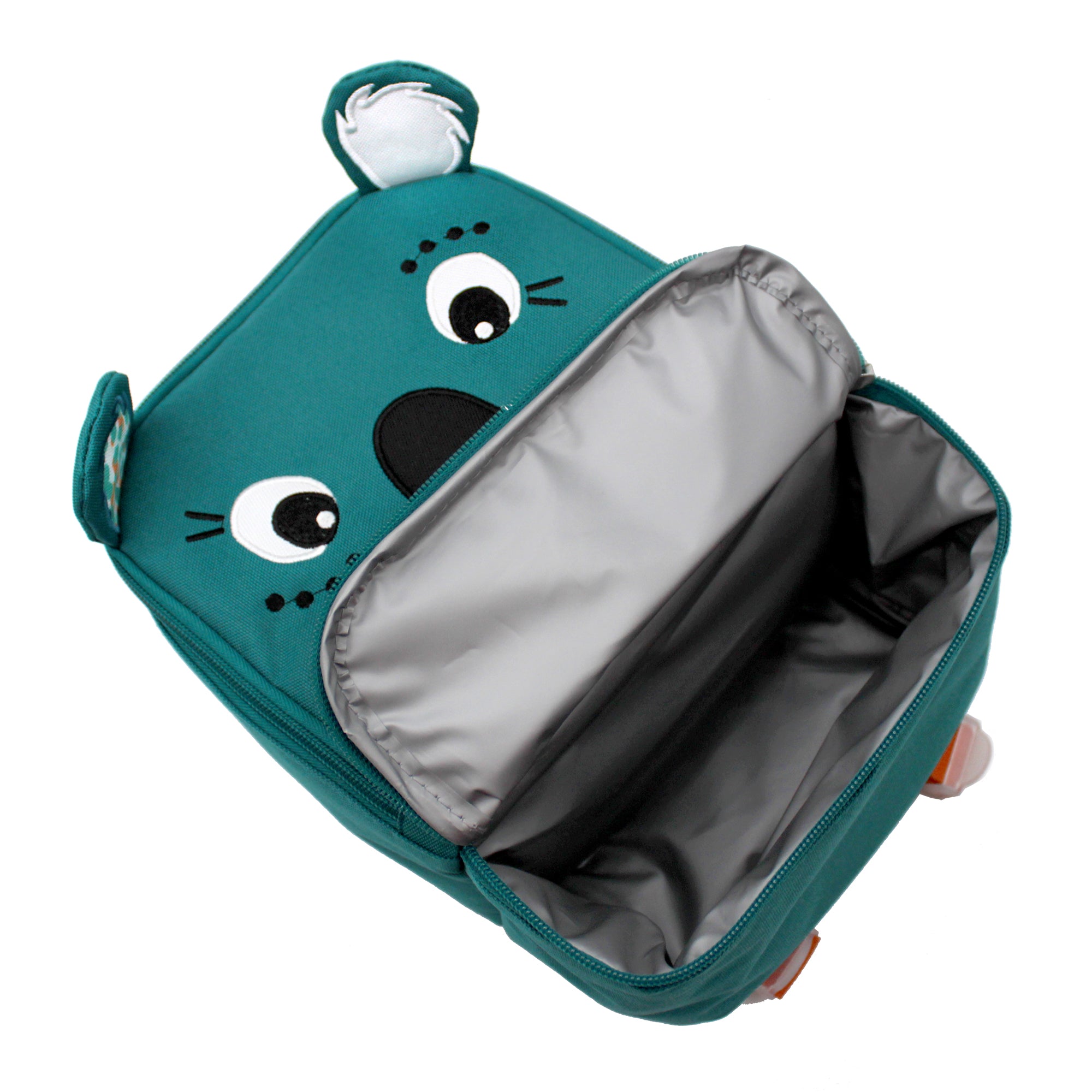 Sac à dos isotherme Berlingos le koala - vue de l'intérieur du compartiment bas du sac à dos isotherme - Les Déglingos