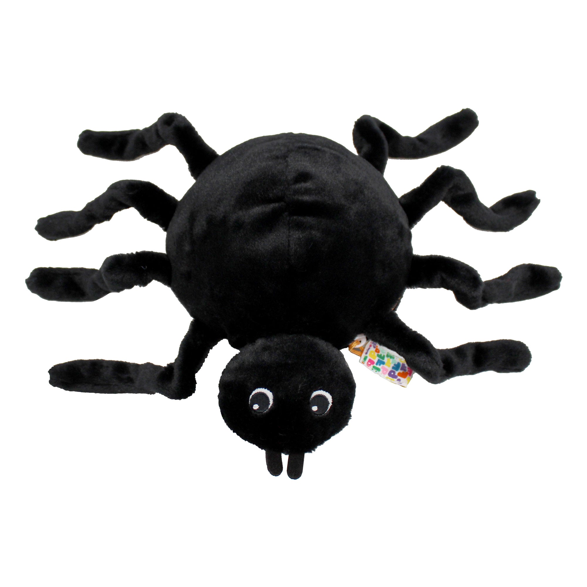 Peluche Pumpet la citrouille/araignée - visuel de la citrouille vue de face - vue de l'araignée - Flipetz