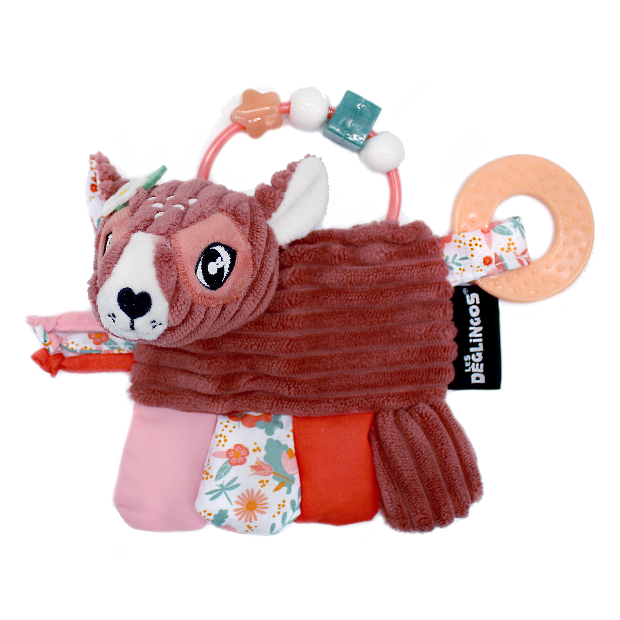 Hochet d'activités Mélimélos la biche - vue de face - Les Déglingos