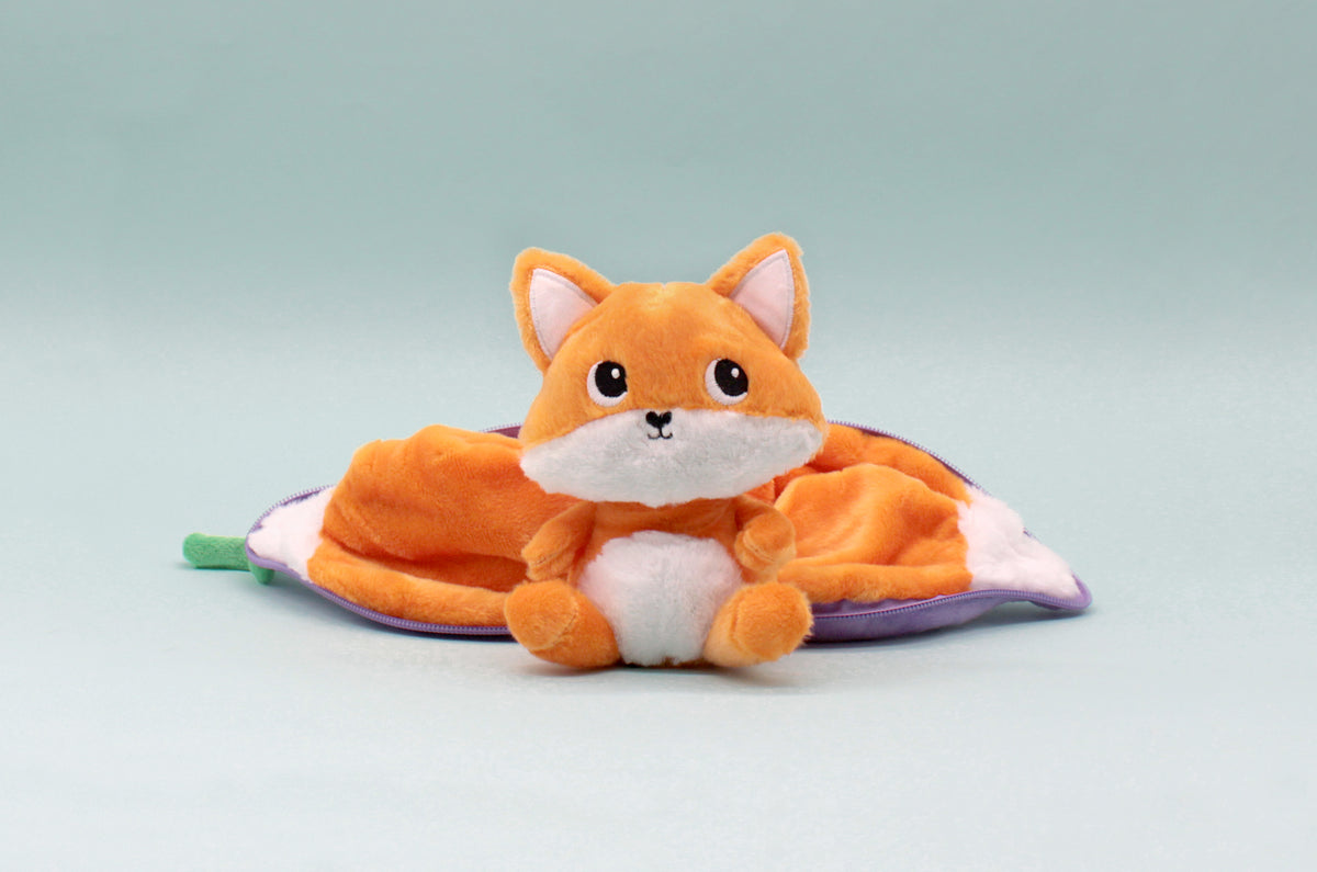 Peluche Russet le renard/figue - montage de la peluche figue qui se transforme en renard roux 7 - Flipetz