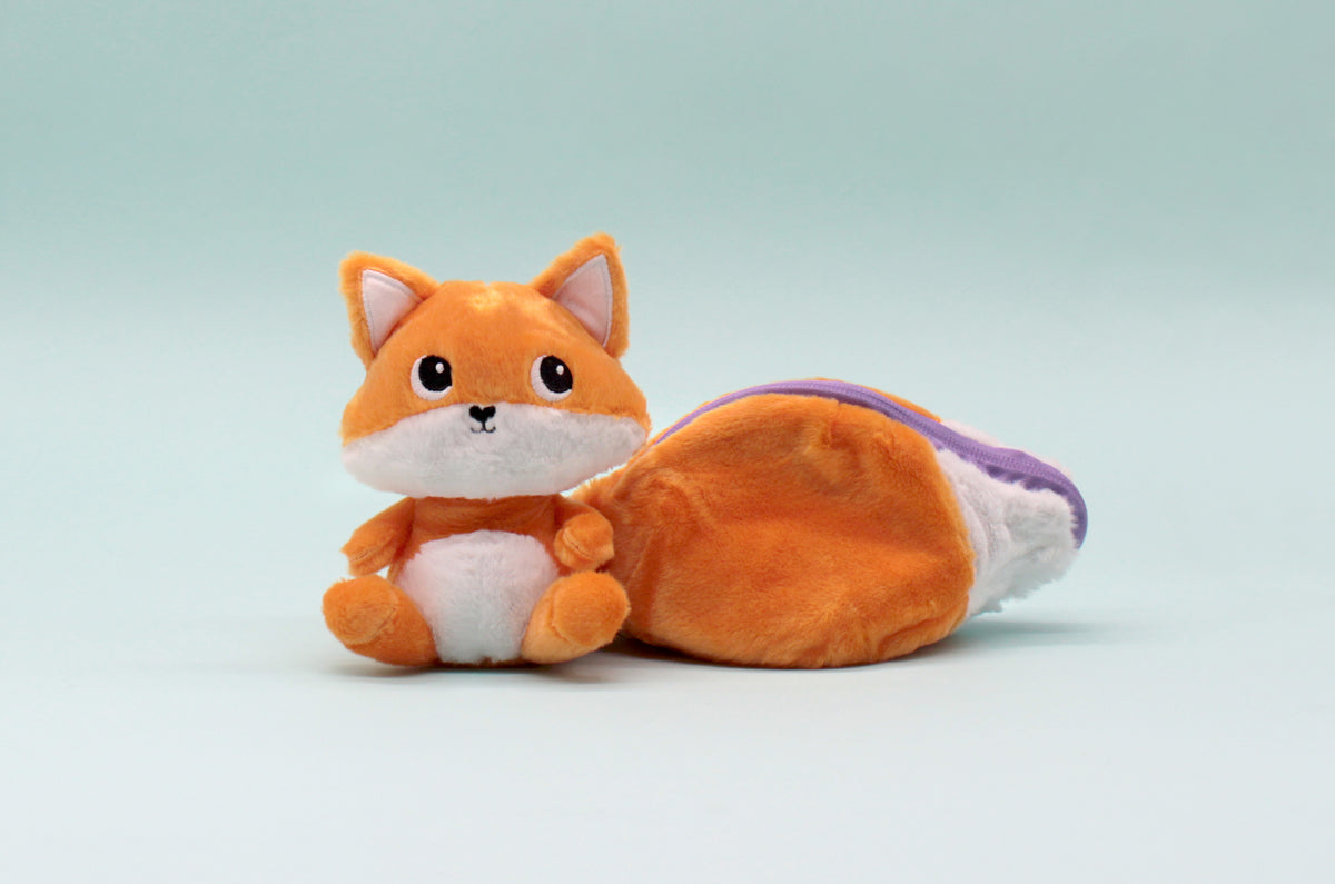 Peluche Russet le renard/figue - montage de la peluche figue qui se transforme en renard roux 8 - Flipetz