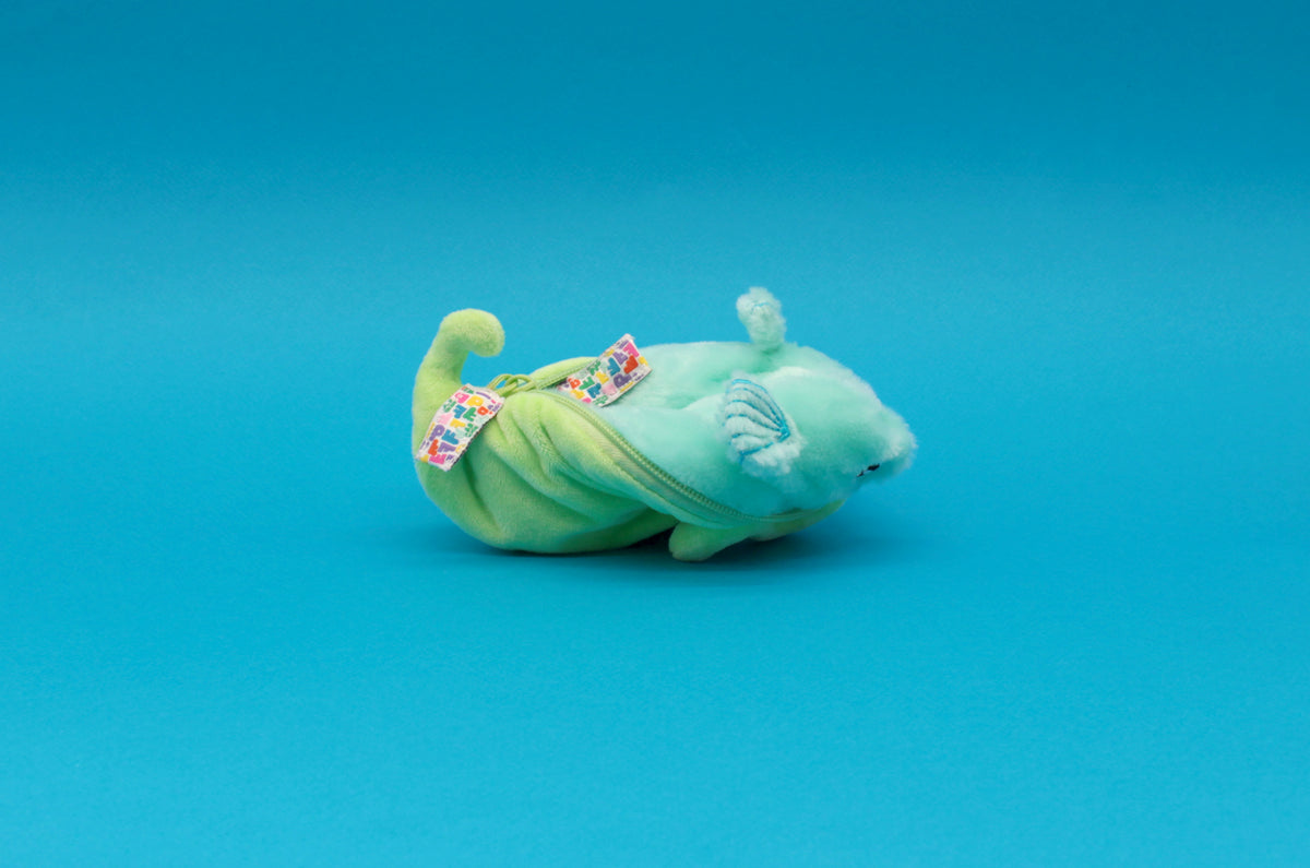 Peluche Bubblet le poisson/pois - montage du pois se transformant en poisson 6 - Flipetz
