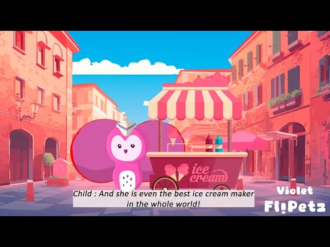 Film d'animation Violet la chouette/fraise - Flipetz