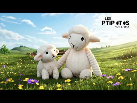 Vidéo d'animation peluche Olou le mouton maman et son bébé - Les Ptipotos
