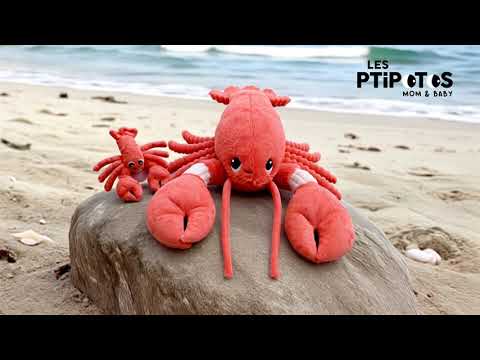 Vidéo d'animation peluche Iloveyou le homard maman et son bébé - Les Ptipotos