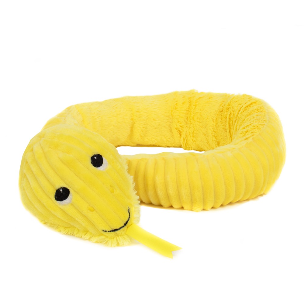 Peluche serpent Sermoilcou jaune - Les Ptipotos