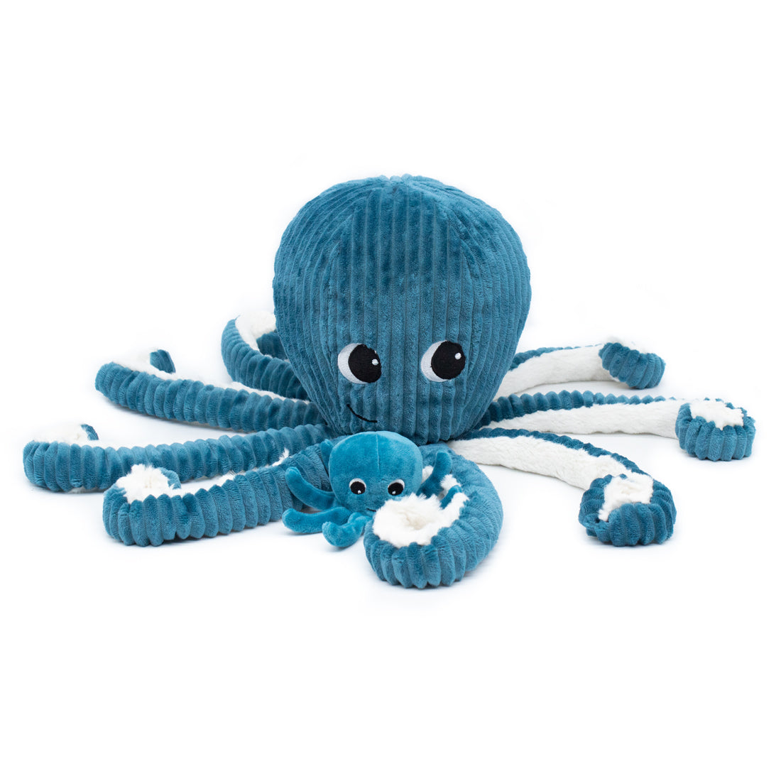 Peluche pieuvre Filou maman et son bébé bleu - Les Ptipotos 6
