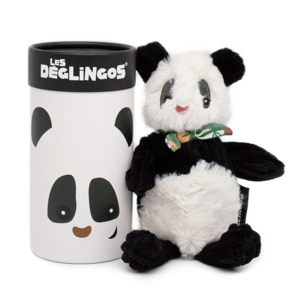 Peluche en boîte Petit Simply Rototos le panda - Les Déglingos