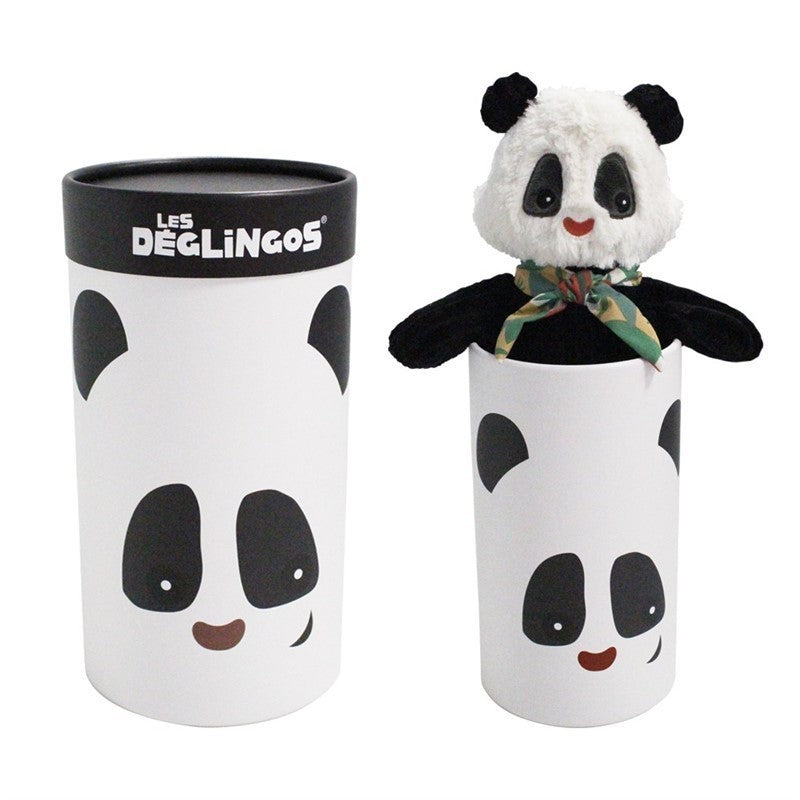 Peluche avec boîte cadeau Grand Simply Rototos le panda - Les Déglingos