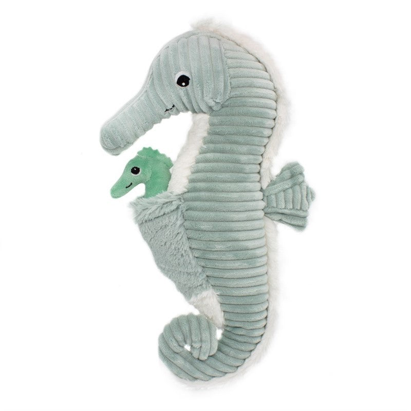 Peluche Papadou l'hippocampe papa et son bébé menthe - Les Ptipotos 4