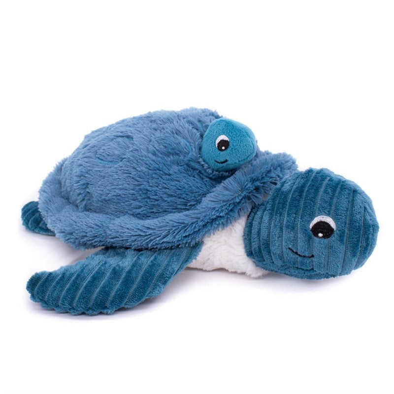 Peluche tortue Sauvenou maman et son bébé bleu - Les Ptipotos