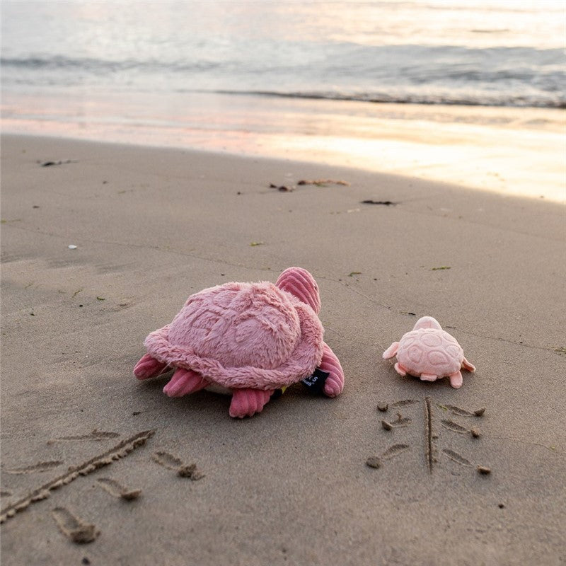 Peluche tortue Sauvenou maman et son bébé rose - Les Ptipotos 2