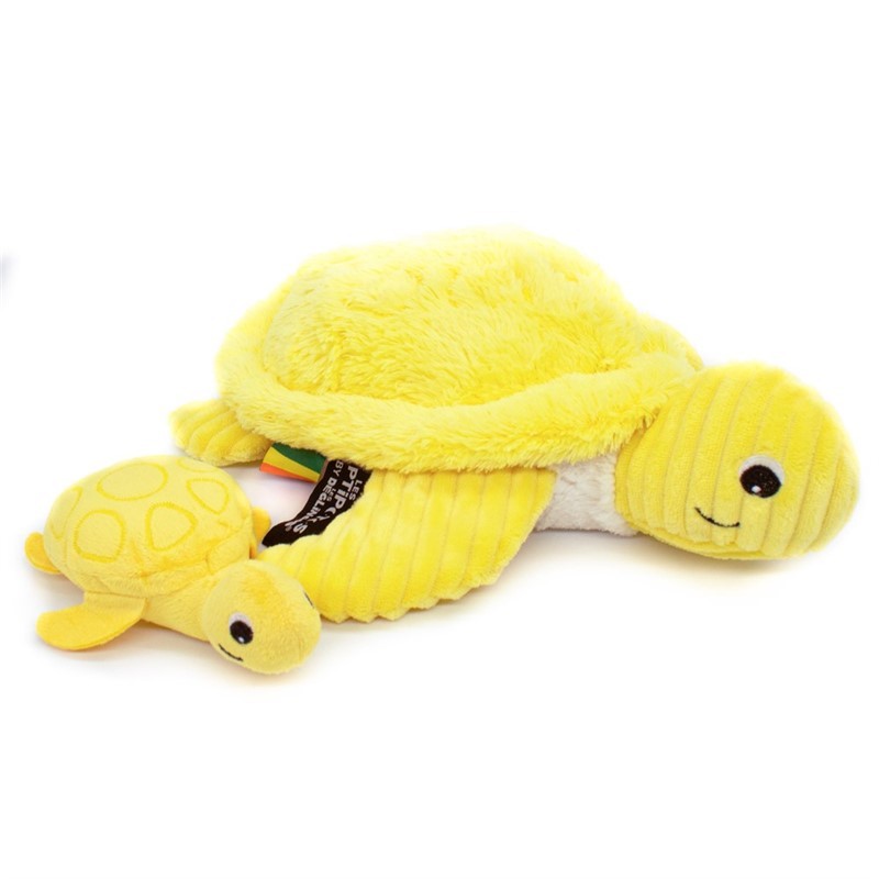 Peluche tortue Sauvenou maman et son bébé jaune - Les Ptipotos 4