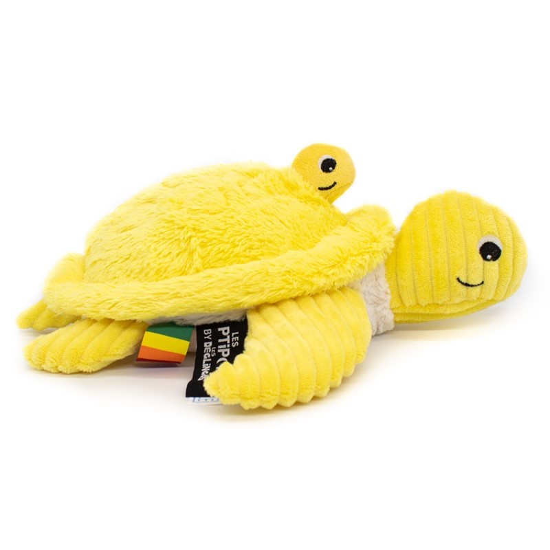 Peluche tortue Sauvenou maman et son bébé jaune - Les Ptipotos 5