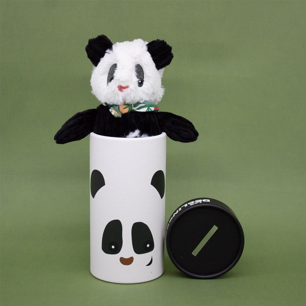 Peluche en boîte Petit Simply Rototos le panda - Les Déglingos 2